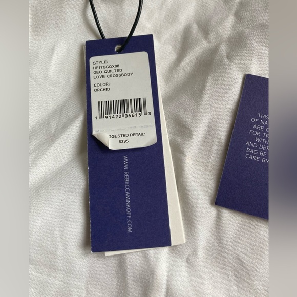 Rebecca Minkoff Orchid Pink Quilted Crossbody Bag / Purse - Picture 11 of 14